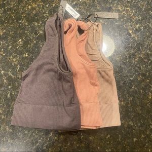 SKIMS | 3 Ribbed Scoop Neck Bralets S/M